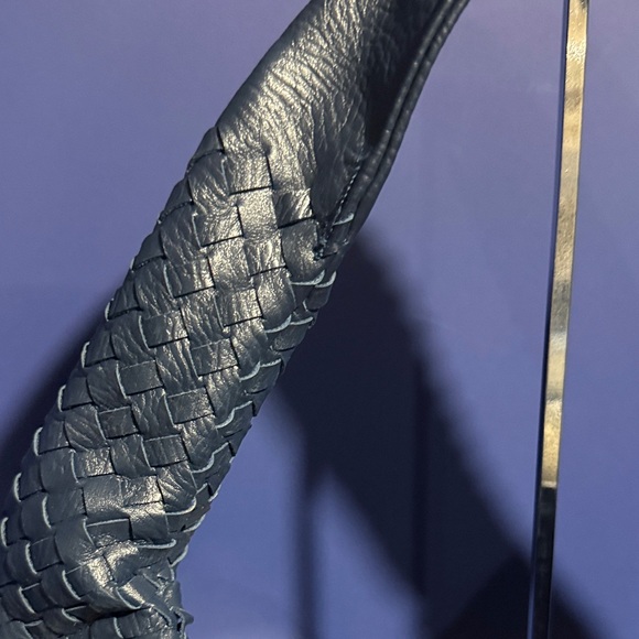 Faux Leather Woven Hobo Bag - Picture 2 of 5